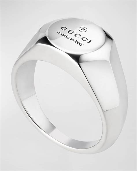 gucci ring enamel|Gucci trademark ring.